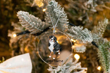 Load image into Gallery viewer, Personalized Bernese Mountain Dog Christmas Tree Ornaments-Christmas Ornament-Bernese Mountain Dog, Christmas, Personalized-Christmas Tree Ornaments-Transparent-3.5&quot; or 8.9 cm-3