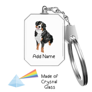 Personalized Bernese Mountain Dog Crystal Glass Keychain-Accessories-Bernese Mountain Dog-Crystal Keychain-Glass Crystal-One Size-2