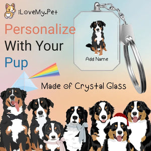 Bernese crystal-keychain-multi