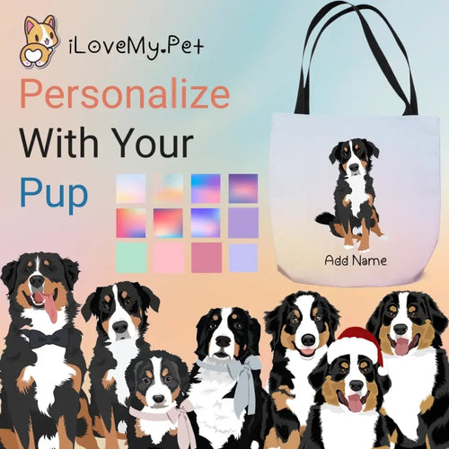 Personalized Bernese Mountain Dog Small Tote Bag-Accessories-Accessories, Bags, Bernese Mountain Dog, Dog Mom Gifts, Personalized-Small Tote Bag-Your Design-One Size-1