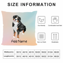 Load image into Gallery viewer, Personalized Bernese Mountain Dog Soft Plush Pillowcase-Home Decor-Bernese Mountain Dog, Christmas, Dog Dad Gifts, Dog Mom Gifts, Home Decor, Personalized, Pillows-4