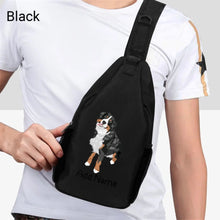 Load image into Gallery viewer, Personalized Bernese Mountain Dog Unisex Sling Bag Backpack-Accessories-Bernese Mountain Dog-Unisex Sling Bag Backpack-Black-One Size-2