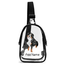 Load image into Gallery viewer, Personalized Bernese Mountain Dog Unisex Transparent Sling Bag-Accessories-Bernese Mountain Dog-Unisex Transparent Sling Bag-Transparent-One Size-2