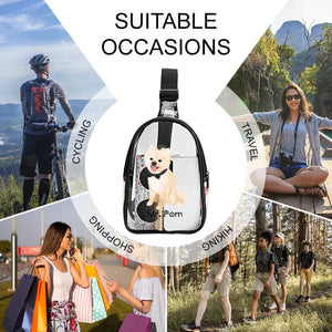 Personalized Bernese Mountain Dog Unisex Transparent Sling Bag-Accessories-Bernese Mountain Dog-Unisex Transparent Sling Bag-Transparent-One Size-9