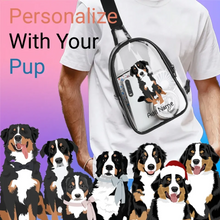 Load image into Gallery viewer, Bernese transparent-sling-bag-multi