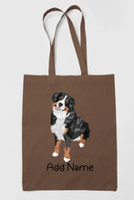 Load image into Gallery viewer, Personalized Bernese Mountain Dog Zippered Tote Bag-Accessories-Accessories, Bags, Bernese Mountain Dog, Dog Mom Gifts, Personalized-15