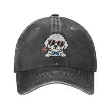 Load image into Gallery viewer, Personalized Bichon Frise Baseball Cap - Romeo Bichon Frise Design - Match Your Dog's Coat Color-Hats &amp; Caps-Accessories,Baseball Caps,Dog Mom Gifts-4