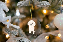 Load image into Gallery viewer, Personalized Bichon Frise Love Christmas Tree Ornaments-Christmas Ornament-Bichon Frise, Christmas, Personalized-Christmas Tree Ornaments-Transparent-3.5&quot; or 8.9 cm-4