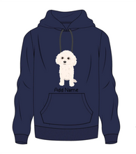 Load image into Gallery viewer, Personalized Bichon Frise Love Men&#39;s Warm Hoodie Sweatshirt-Apparel-Apparel, Bichon Frise, Dog Dad Gifts, Hoodie, Personalized, Sweatshirt-Men&#39;s Warm Hoodie Sweatshirt-Navy Blue-S-2