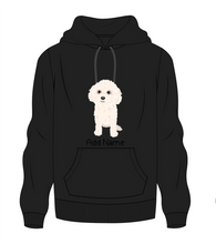 Load image into Gallery viewer, Personalized Bichon Frise Love Men&#39;s Warm Hoodie Sweatshirt-Apparel-Apparel, Bichon Frise, Dog Dad Gifts, Hoodie, Personalized, Sweatshirt-Men&#39;s Warm Hoodie Sweatshirt-Black-S-9