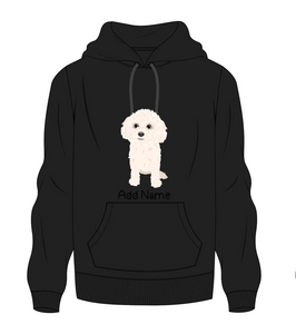 Personalized Bichon Frise Love Men's Warm Hoodie Sweatshirt-Apparel-Apparel, Bichon Frise, Dog Dad Gifts, Hoodie, Personalized, Sweatshirt-Men's Warm Hoodie Sweatshirt-Black-S-9