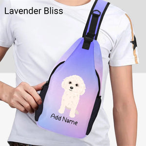 Personalized Bichon Frise Love Unisex Sling Bag Backpack-Accessories-Bichon Frise-Unisex Sling Bag Backpack-Lavender Bliss-One Size-15