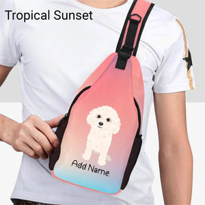 Personalized Bichon Frise Love Unisex Sling Bag Backpack-Accessories-Bichon Frise-Unisex Sling Bag Backpack-Tropical Sunset-One Size-19