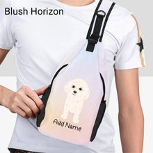 Load image into Gallery viewer, Personalized Bichon Frise Love Unisex Sling Bag Backpack-Accessories-Bichon Frise-Unisex Sling Bag Backpack-Blush Horizon-One Size-20