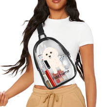 Load image into Gallery viewer, Personalized Bichon Frise Love Unisex Transparent Sling Bag-Accessories-Bichon Frise-Unisex Transparent Sling Bag-Transparent-One Size-3