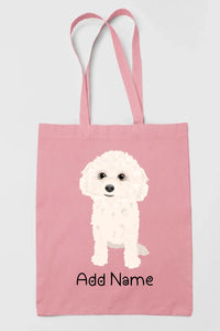 Personalized Bichon Frise Love Zippered Tote Bag-Accessories-Accessories, Bags, Bichon Frise, Dog Mom Gifts, Personalized-11