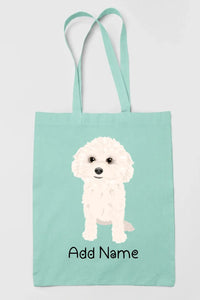 Personalized Bichon Frise Love Zippered Tote Bag-Accessories-Accessories, Bags, Bichon Frise, Dog Mom Gifts, Personalized-12