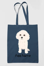 Load image into Gallery viewer, Personalized Bichon Frise Love Zippered Tote Bag-Accessories-Accessories, Bags, Bichon Frise, Dog Mom Gifts, Personalized-14