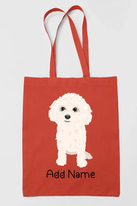 Personalized Bichon Frise Love Zippered Tote Bag-Accessories-Accessories, Bags, Bichon Frise, Dog Mom Gifts, Personalized-16