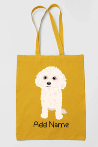 Personalized Bichon Frise Love Zippered Tote Bag-Accessories-Accessories, Bags, Bichon Frise, Dog Mom Gifts, Personalized-17