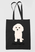 Load image into Gallery viewer, Personalized Bichon Frise Love Zippered Tote Bag-Accessories-Accessories, Bags, Bichon Frise, Dog Mom Gifts, Personalized-19