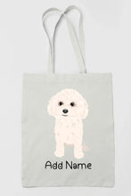 Load image into Gallery viewer, Personalized Bichon Frise Love Zippered Tote Bag-Accessories-Accessories, Bags, Bichon Frise, Dog Mom Gifts, Personalized-3