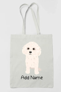 Personalized Bichon Frise Love Zippered Tote Bag-Accessories-Accessories, Bags, Bichon Frise, Dog Mom Gifts, Personalized-3