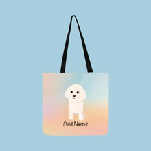 Load image into Gallery viewer, Personalized Bichon Frise Small Tote Bag-Accessories-Accessories, Bags, Bichon Frise, Dog Mom Gifts, Personalized-Small Tote Bag-Your Design-One Size-2