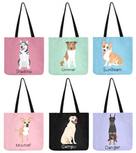 Load image into Gallery viewer, Personalized Bichon Frise Small Tote Bag-Accessories-Accessories, Bags, Bichon Frise, Dog Mom Gifts, Personalized-Small Tote Bag-Your Design-One Size-4