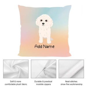 Personalized Bichon Frise Soft Plush Pillowcase-Home Decor-Bichon Frise, Dog Dad Gifts, Dog Mom Gifts, Home Decor, Personalized, Pillows-3