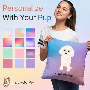 Personalized Bichon Frise Soft Plush Pillowcase-Home Decor-Bichon Frise, Dog Dad Gifts, Dog Mom Gifts, Home Decor, Personalized, Pillows-1