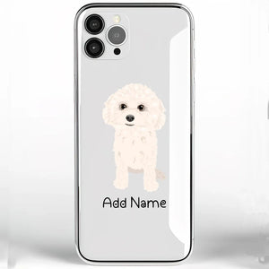 Personalized Bichon Frise Soft Shell Phone Cover-Cell Phone Accessories-Accessories, Bichon Frise, Dog Mom Gifts, Personalized, Phone Case-Phone Cover-Transparent TPU-One Size-2