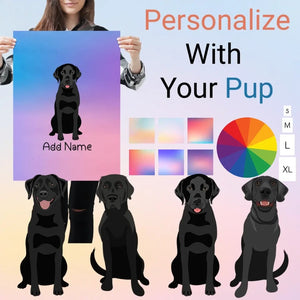 Labrador Retriever - Black  poster-multi