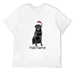 Personalized Black Labrador Dad Cotton T Shirt-Apparel-Apparel, Black Labrador, Dog Dad Gifts, Labrador, Personalized, Shirt, T Shirt-Men's Cotton T Shirt-White-Medium-10