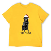 Load image into Gallery viewer, Personalized Black Labrador Dad Cotton T Shirt-Apparel-Apparel, Black Labrador, Dog Dad Gifts, Labrador, Personalized, Shirt, T Shirt-Men&#39;s Cotton T Shirt-Yellow-Medium-13