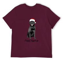 Load image into Gallery viewer, Personalized Black Labrador Dad Cotton T Shirt-Apparel-Apparel, Black Labrador, Dog Dad Gifts, Labrador, Personalized, Shirt, T Shirt-Men&#39;s Cotton T Shirt-Maroon-Medium-15