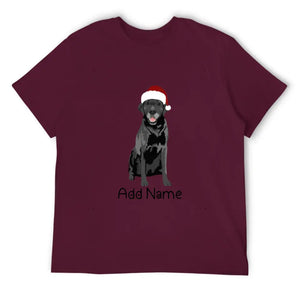 Personalized Black Labrador Dad Cotton T Shirt-Apparel-Apparel, Black Labrador, Dog Dad Gifts, Labrador, Personalized, Shirt, T Shirt-Men's Cotton T Shirt-Maroon-Medium-15