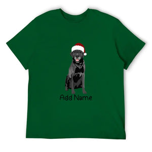 Personalized Black Labrador Dad Cotton T Shirt-Apparel-Apparel, Black Labrador, Dog Dad Gifts, Labrador, Personalized, Shirt, T Shirt-Men's Cotton T Shirt-Green-Medium-16