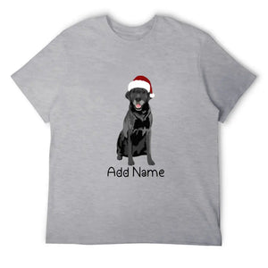 Personalized Black Labrador Dad Cotton T Shirt-Apparel-Apparel, Black Labrador, Dog Dad Gifts, Labrador, Personalized, Shirt, T Shirt-Men's Cotton T Shirt-Gray-Medium-19