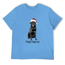 Load image into Gallery viewer, Personalized Black Labrador Dad Cotton T Shirt-Apparel-Apparel, Black Labrador, Dog Dad Gifts, Labrador, Personalized, Shirt, T Shirt-Men&#39;s Cotton T Shirt-Sky Blue-Medium-2