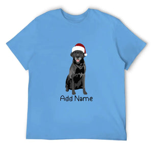 Personalized Black Labrador Dad Cotton T Shirt-Apparel-Apparel, Black Labrador, Dog Dad Gifts, Labrador, Personalized, Shirt, T Shirt-Men's Cotton T Shirt-Sky Blue-Medium-2