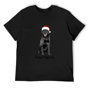Personalized Black Labrador Dad Cotton T Shirt-Apparel-Apparel, Black Labrador, Dog Dad Gifts, Labrador, Personalized, Shirt, T Shirt-Men's Cotton T Shirt-Black-Medium-9
