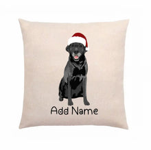 Load image into Gallery viewer, Personalized Black Labrador Linen Pillowcase-Home Decor-Black Labrador, Dog Dad Gifts, Dog Mom Gifts, Home Decor, Labrador, Personalized, Pillows-2