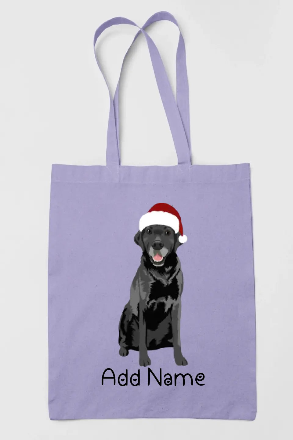 Personalized Black Labrador Love Zippered Tote Bag-Accessories-Accessories, Bags, Black Labrador, Dog Mom Gifts, Labrador, Personalized-Zippered Tote Bag-Pastel Purple-Classic-2