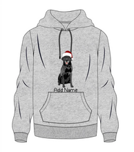 Load image into Gallery viewer, Personalized Black Labrador Men&#39;s Warm Hoodie Sweatshirt-Apparel-Apparel, Black Labrador, Dog Dad Gifts, Hoodie, Labrador, Personalized, Sweatshirt-Men&#39;s Warm Hoodie Sweatshirt-Gray-S-10