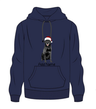 Load image into Gallery viewer, Personalized Black Labrador Men&#39;s Warm Hoodie Sweatshirt-Apparel-Apparel, Black Labrador, Dog Dad Gifts, Hoodie, Labrador, Personalized, Sweatshirt-Men&#39;s Warm Hoodie Sweatshirt-Navy Blue-S-2