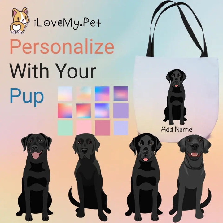 Personalized Black Labrador Small Tote Bag 720x