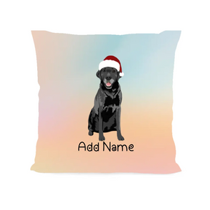 Personalized Black Labrador Soft Plush Pillowcase-Home Decor-Black Labrador, Christmas, Dog Dad Gifts, Dog Mom Gifts, Home Decor, Personalized, Pillows-Soft Plush Pillowcase-As Selected-12"x12"-2