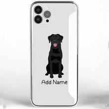 Load image into Gallery viewer, Personalized Black Labrador Soft Shell Phone Cover-Cell Phone Accessories-Accessories, Black Labrador, Dog Mom Gifts, Labrador, Personalized, Phone Case-Phone Cover-Transparent TPU-One Size-2