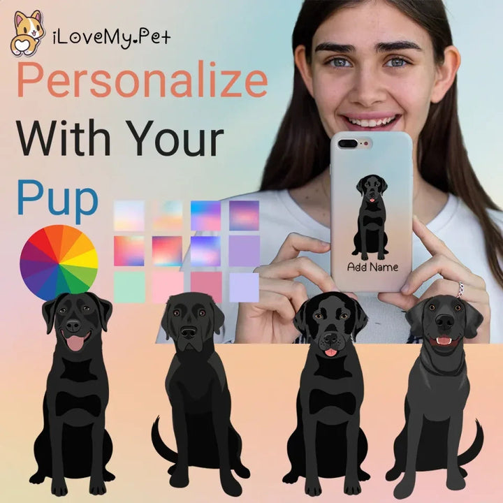 Personalized Black Labrador Soft Shell Phone Cover 720x